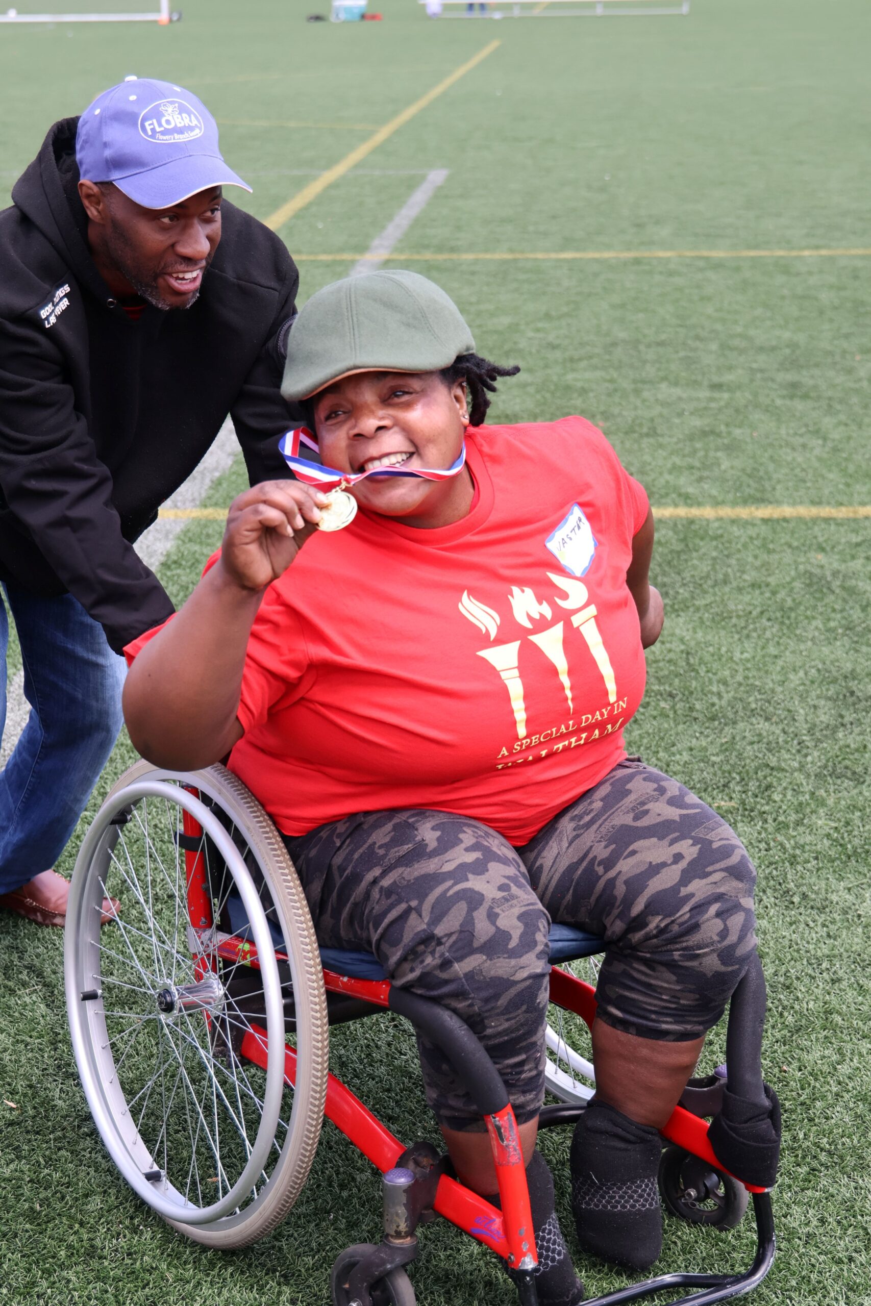 Athletes participating in field events