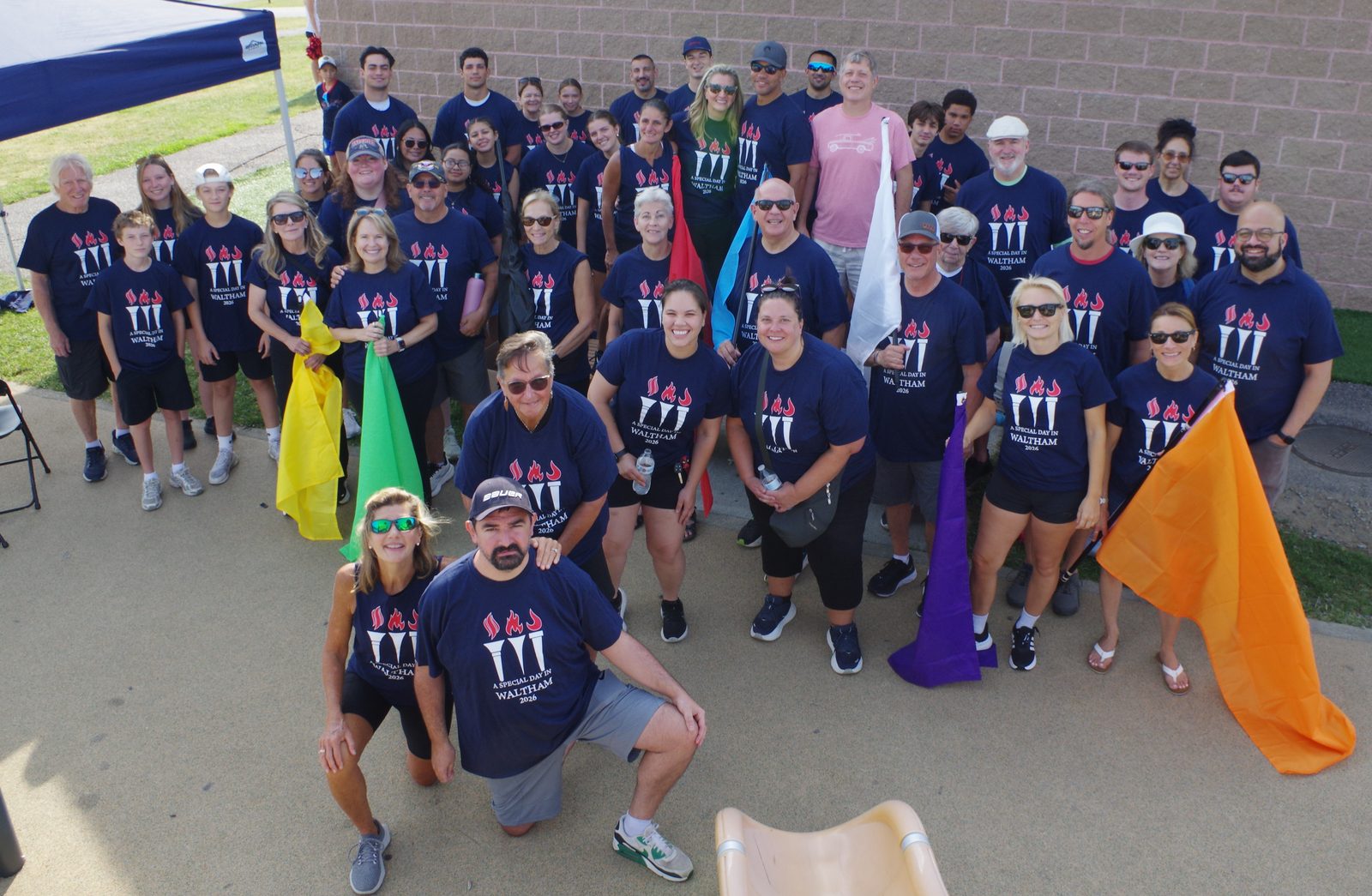 Group photo of volunteers at A Special Day in Waltham 2026